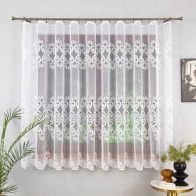 Rövid Jacquard Függöny A Konyhába, Készre Szerelve Szalaggal 300x150