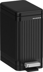 Fürdőszobai kosár Songmics 10 l fekete praktikus és esztétikus kialakítás
