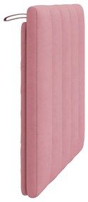 rózsaszín bársony fejtámla párna 90 cm