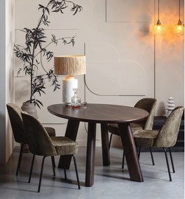 Khaki bársony étkezőszék szett 2 db-os Vogue – WOOOD