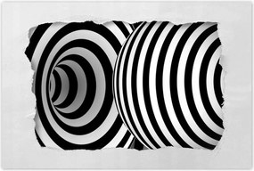 Poszterek 90x60 Absztrakt fekete-fehér