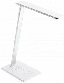 Lámpa Asztali TRITTON 6W, 340lm, AC220-240V, 4-CCT, Wireless töltő, USB, PF>0,5, RA>80, fehér