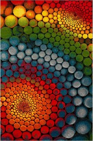 Színes Modern Ifjúsági Gyerekszőnyeg Puha Rainbow 300x400 cm