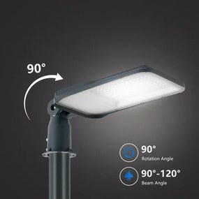 Brilagi-LED Kültéri lámpa oszloppal és kl. 3 m URBANLIGHT LED/100W/230V antracit IP65