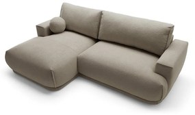 Sarokkanapé Dita mini (B) (szürkés bézs + fekete). 1100329