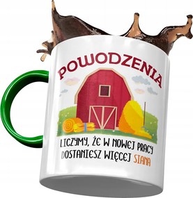 Zöld Bögre Búcsú a Munkától Ajándék Nyomtatott Fotóval