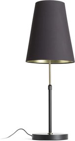 RENDL EMMETT asztali lámpa fekete antikolt sárgaréz 230V LED E27 15W