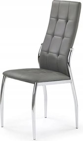 Hamuszürke ökobőr szék hajlított konyhai lábakkal 100cm