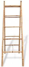 dupla törölközőszárító létra 5 fokos bambusz 50x160 cm