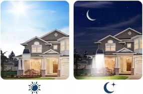 LED dimmelhető napelemes reflektor LED/50W/3,2V 5000K 6000 mAh IP65 fekete + távirányító