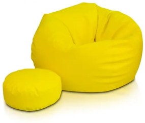 Babzsák Classic S sárga 75L öko-bőr TiaHome