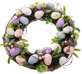 Easter húsvéti koszorú  tojásokkal, 29 x 8 cm