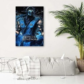 Gario Vászonkép Mortal Kombat játék A karakter Sub-Zero - SyanArt Méret: 40 x 60 cm