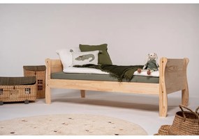 Natúr színű borovi fenyő gyerekágy ágyráccsal 90x160 cm Roma – Adeko