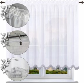 Függöny cirkónia kövekkel, egyszerű, 160x300 cm, klasszikus, kész, sima függöny flitterekkel