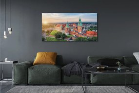 Canvas képek Krakow vár panoráma napkeltekor 120x60 cm