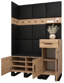 Előszobabútor Amanda 10 (artisan tölgy + rózsaszín). 1085939