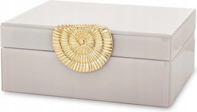 Ékszerdoboz Üveg Bézs Pezsgő Arany Barna Csillogás