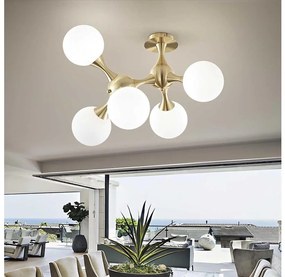 Ideal Lux Ideal Lux - Felületre szerelhető csillár NODI 5xE14/28W/230V réz ID241050