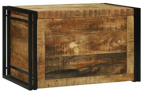 Tárolódoboz - 80 x 50 x 50 cm, Tömör Durva Mangófa