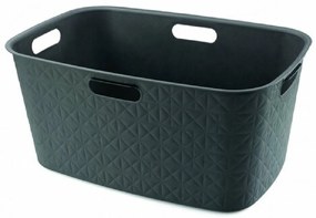 Curver Tisztító kosár LAUNDRY HAMPER 45L, sötétszürke