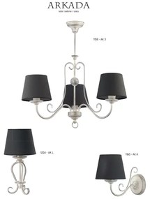 Jupiter 1159 - AK5 - Mennyezeti függesztékes lámpa ARKADA 5xE27/60W/230V
