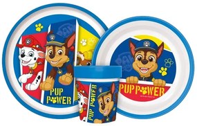 Mancs Őrjárat Pup Power csúszásmentes étkészlet, micro műanyag szett