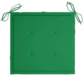 tömör tíkfa hintaszék zöld párnával