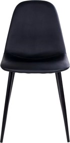 Stockholm 2 db fekete szék fekete lábakkal - House Nordic