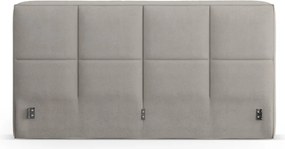 Világosszürke kárpitozott ágytámla 189x100 cm Darren – Micadoni