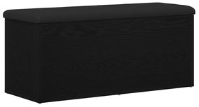 Tárolópad Fekete Tölgy 100x40x45 cm Mérnöki Fa