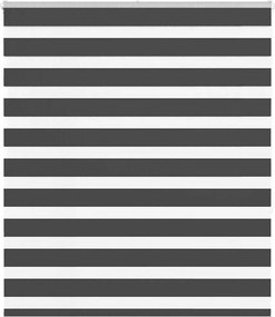 vidaXL zebrafüggönnyel fekete szövetszélesség 130,9 cm poliészter