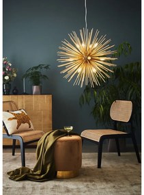 Aranyszínű függőlámpa fém búrával 72x72 cm Soleil - Markslöjd