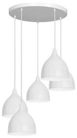 Csillár zsinóron NOAK 5xE27/15W/230V szürke