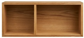 Oshawa fali polc tölgyfa furnér, natúr, 71x20x30 cm