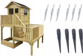 Hubert Gyerek Kerti Házikó homokozóval Horgonyok a csomagban