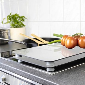 Edzett üveg tűzhely fedőlap szett 2 db-os 30x52 cm Universal Silver – Wenko
