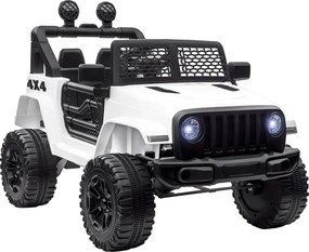 HOMCOM Gyerek Elektromos Autó 3 Éves Kortól, Minden Terepre Alkalmas Buggy 12V Akkumulátor, 2 Motor, Távirányító 2.4G, Fényszórók, Különböző Sebességb