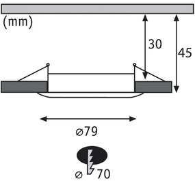 Paulmann 92827 - 3x LED/7W dimmelhető beépíthető COIN lámpa 230V készlet
