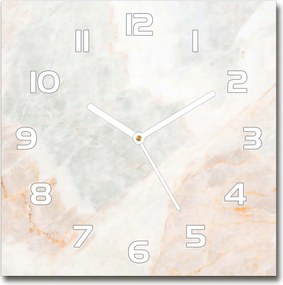 Üveg falióra szögletes márvány 30x30 cm