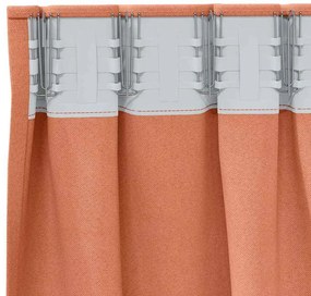Függönyök függönyökkel 2 pcs Terrakotta 260x140cm Poliészter