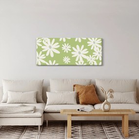 Kép - Hippik, zöld virágok N⁰1 (120x50 cm)