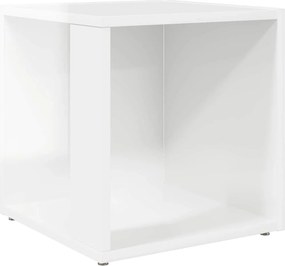 vidaXL magasfényű fehér forgácslap kisasztal 33 x 33 x 34,5 cm