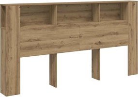 vidaXL kézműves tölgy szerelt fa áthidalószekrény 200x18,5x102,5 cm