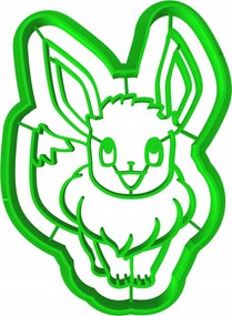 Pokemon Eevee keksz lyukasztó 1 8cm