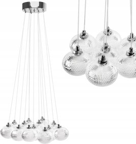 Kristály Függő Mennyezeti Lámpa Króm 13xG9 Étkező Nappaliba Toolight
