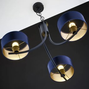 Jupiter 2099 - láncos csillár ARTHUR 3xE27/15W/230V kék/fekete