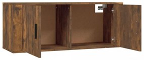 füstös tölgy színű fali TV-szekrény 100x34,5x40 cm