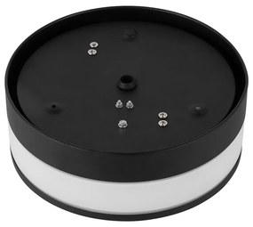 Modern kültéri mennyezeti lámpa fekete 23 cm IP44 - Flavi