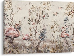 Kép - Rajz flamingókról (70x50 cm)